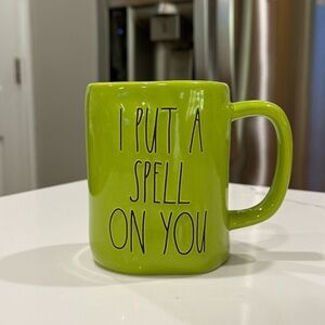 ☕️Rae Dunn Green I PUT A SPELL ON YOU Ceramic Halloween Coffee Mug
